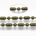 thumbnail image 2 of 5 M Brass Ball Chains Ball-Bar Style Round and Oval Long-Lasting Plated Soldered with Spool Unfinished Chain Set Fashion Stacking Jewelry Chain for DIY Necklace Bracelet and Anklet Making 6.3x3.2mm, 2 of 3