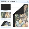 thumbnail image 4 of WOBOGO Easter Gray Bunny Seat Belt Cover 2 Piece Soft Comfort Driving Shoulder Pad Suitable for All Cars and Backpacks, 4 of 8