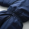 thumbnail image 5 of Newborn Snowsuit Baby's Romper Jumpsuit Winter Coats Warm Down Coat Cute Padded Windproof Onesie for Infant Girls Boys Dark Blue 1-2 Years, 5 of 7