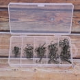 thumbnail image 4 of Kit de 50 anzuelos de pesca triples con púas afiladas de metal de alta resistencia., 4 of 8