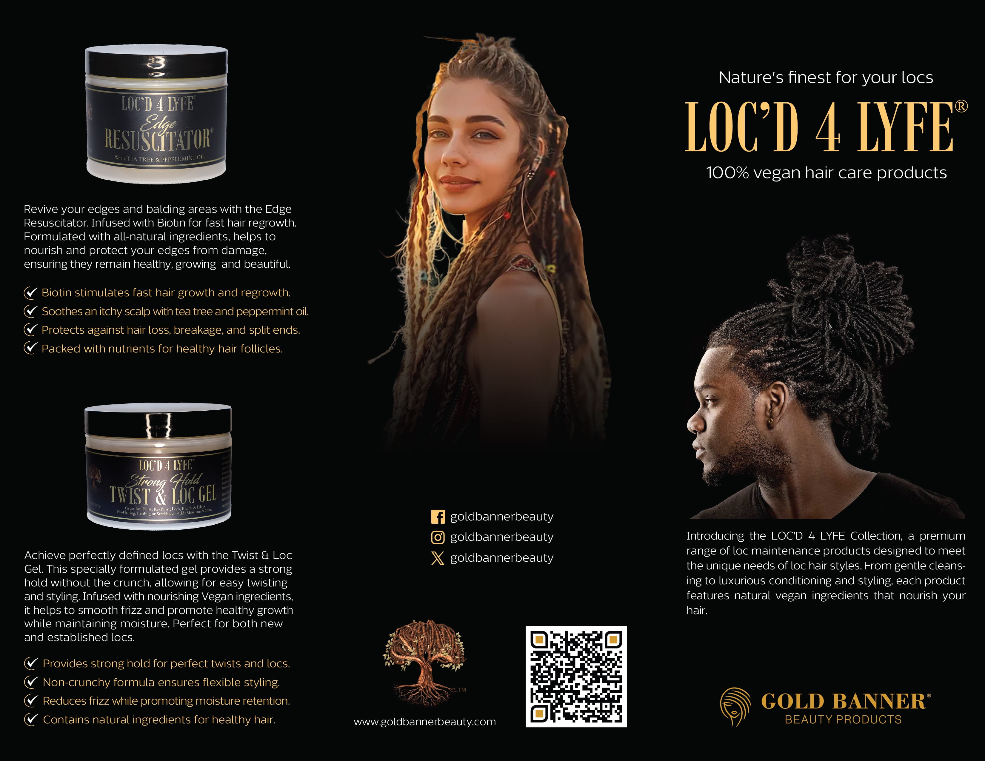 LOC'D 4 LYFE Leave-In Conditioner – 8 oz | Moisturizing & Shine-Enhancing Formula for Natural Hair, Locs & Braids | Lightweight, Non-Greasy Daily Detangler & Softener