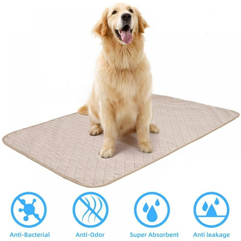 Washable Pee Pads for Pets, Natural Bamboo Fiber Reusable Puppy Pads  Quilted-Super Absorbent Dog Training Pads, Whelping Pads for Playpen,  Crate, Kennel 