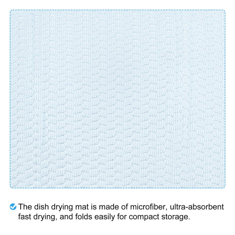 Microfiber Dish Drying Mat, 15.75 x 11.82 Dishes Drainer Mats