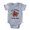 Heather Grey, variant on CafePress - Baby Grand Piano 1St Birth - Cute Infant Baby Football Bodysuit