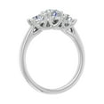 thumbnail image 2 of 1 Carat 3-Stone Diamond Engagement Ring Band in 14K White Gold (Ring Size 10.75), 2 of 6