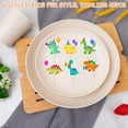 thumbnail image 4 of Juego de adornos para tartas CUXING con diseño de dinosaurio, 48 piezas, para fiesta de cumpleaños, 4 of 7