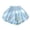 E069-Light Blue, variant on Fashionable Bubble Shorts for Girls, Solid Color Casual Stretchy Waist Soft Versatile Summer Shorts Suitable for Children Aged 1-8 Years