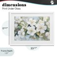 thumbnail image 4 of Stupell Industries Traditional Painted White Flowers in Leaves White Framed Print Under Glass, 23 x 17, by Petals Prints Design, 4 of 8