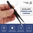 thumbnail image 6 of 1x Straight Tweezers-Black, 6 of 8