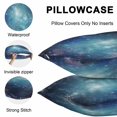 thumbnail image 5 of Throw Pillow Covers 24x24 Inch Set of 2, Blue Ombre Sky Waterproof Outdoor Pillow Covers, Vibrant Starry Sky Decorative Cushion Pillowcases for Couch, Sofa, Bed, Garden, Patio, 5 of 9