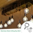 thumbnail image 5 of Uxcell 2-Sets Stainless Eyebolt M10x20mm Shoulder Lifting Eye Bolt with Nuts Washers Male Screw Thread Ring, 5 of 6
