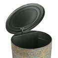 thumbnail image 4 of Vintage Metal Step On Trash Can With Lid 4.5 Gallon Farmhouse Rustic Garbage Can Waste Bin for Kitchen Bathroom Bedroom Porch, 4 of 9