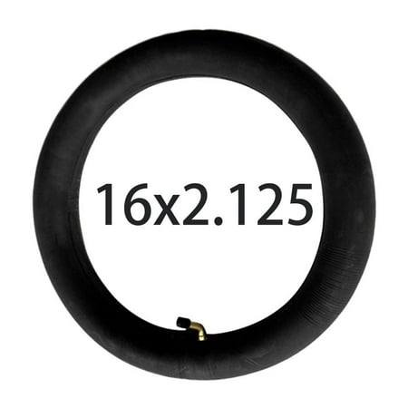 

suyin 16 Inch Butyl Rubber Inner Tube 16X2.125/2.50 For Electric/E-Bike Black