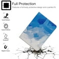 thumbnail image 2 of iPad 10th Gen Case 10.9" 2022, Allytech Marble PU Leather Multi-Angle Viewing Flip Stand Anti-Slip Scratch Free Protective Case for iPad 10.9 2022(10th Generation), Blue + White, 2 of 5