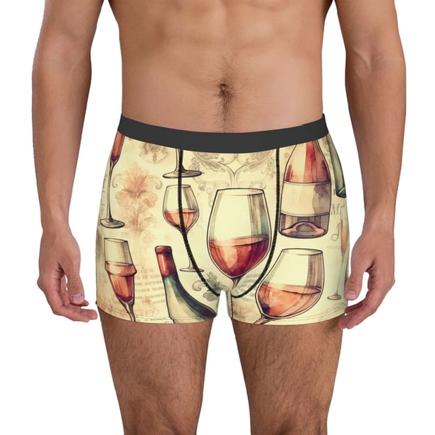 Fotbe Wine Calzoncillos Tipo Boxer con Bolsa de Soporte Total para Hombre, X-Temp Fresco, Transpirable y de Secado Rápido-X-Large