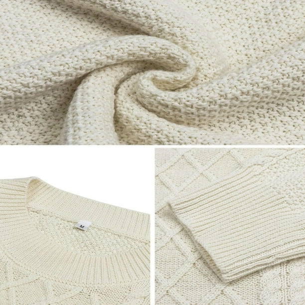 Oversized Sweaters for Women Cable Knit Chunky Pullover Sweater
