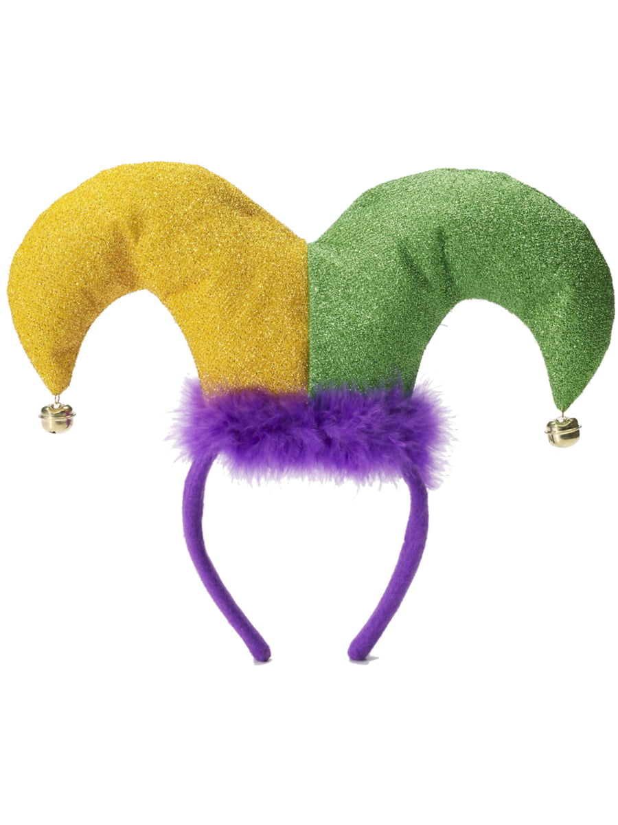 Mardi Gras Jester Headband Costume Accessory One Size Fits All 
