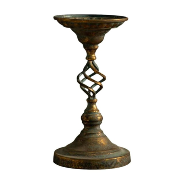 Candelabro de metal Portavelas Portavelas Adorno vintage Centro de mesa para 12 pulgadas de altura