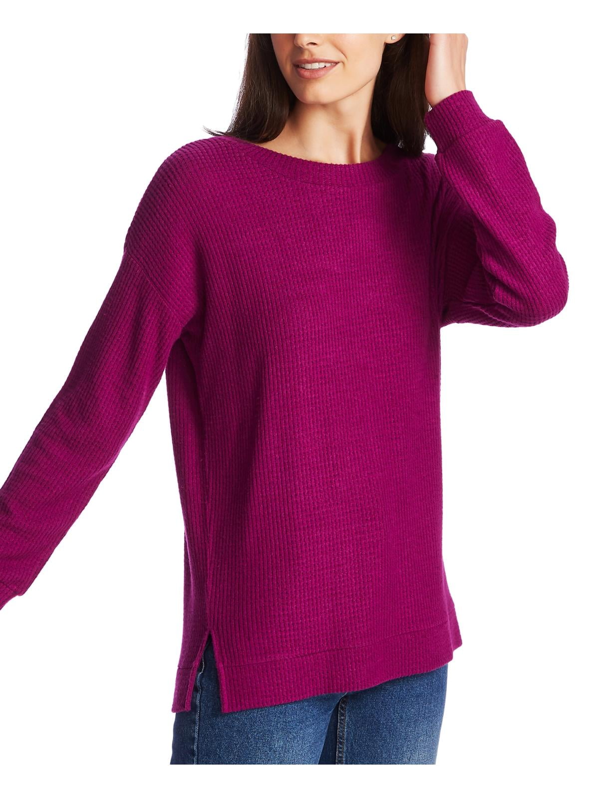 Cozy Pullover Sweater Purple 