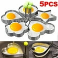 thumbnail image 2 of New Stainless Steel Fried Egg Mold Heart Pancake Maker Breakfast Baking Omelette Rings Cooking Tools Kitchen Accessories Gadget, 2 of 9