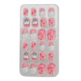 thumbnail image 1 of 24 piezas de uñas postizas extraíbles para niños con patrón de dibujos animados, uñas postizas artificiales de cobertura completa n.º 02, 1 of 15
