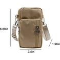 thumbnail image 7 of YOUI-GIFTS 3-Layers Crossbody Bag Cellphone Pouch Armband Wallet Nylon Smartphone Purse with Earphone Hole, 7 of 7