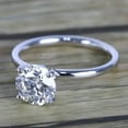 thumbnail image 2 of 3Ct Lab Created Diamond Round Cut Engagement Ring 14K White Gold Plated, 2 of 3