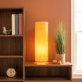 thumbnail image 3 of Eangee 24 Inch Cocoa Leaf Cylinder Table Lamp Orange, 3 of 7