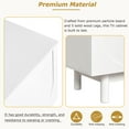 thumbnail image 3 of TV Stand with 4 Doors for TVs up to 78", Atumon Television Stand, Wood TV Cabinet with Adjustable Shelves, Modern Entertainment Center with 5 Legs, TV Stand Furniture for Living Room Bedroom, White, 3 of 10