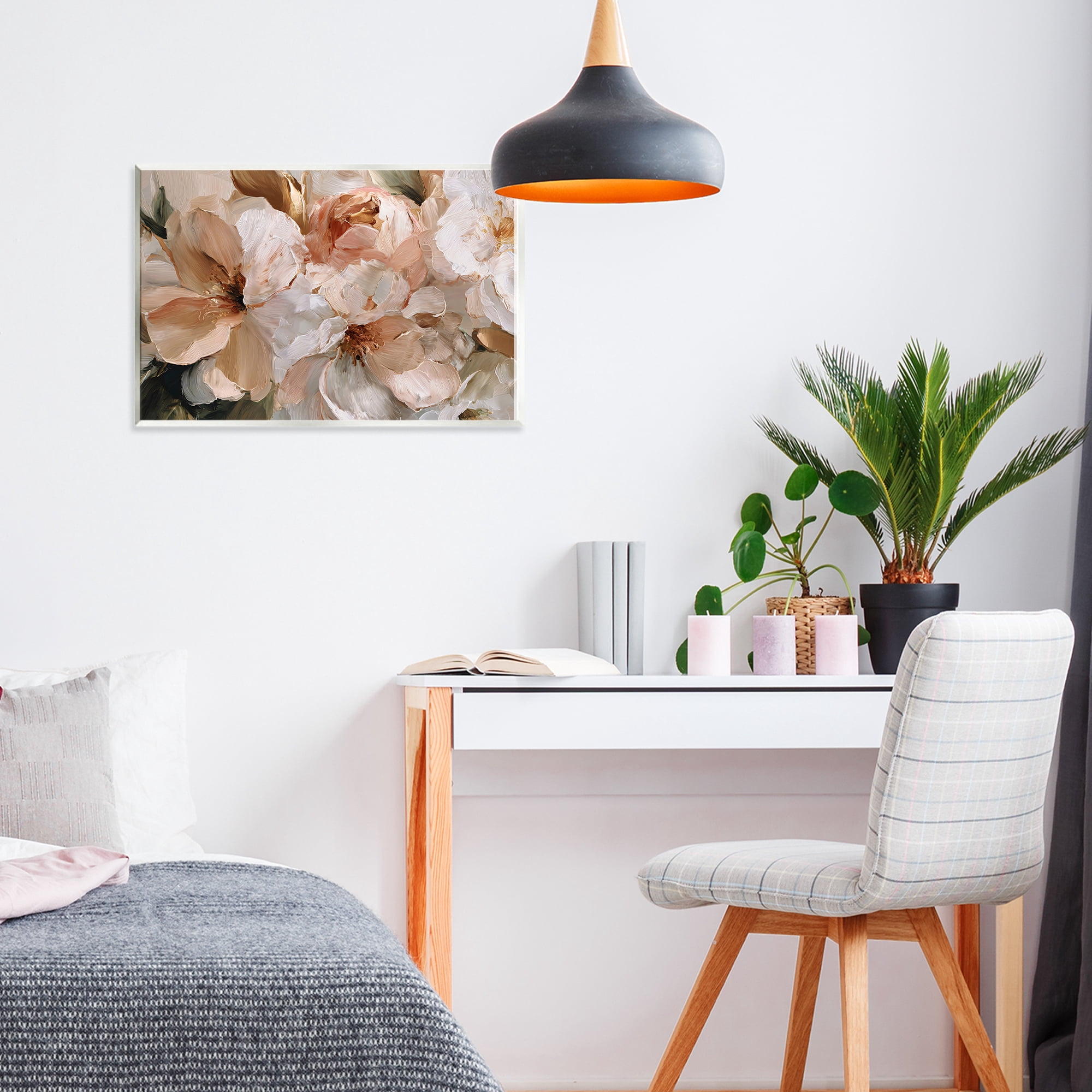 Stupell Industries Pink Brushstroke Petals Wall Plaque Art, design by Jacky Ngan