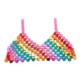 thumbnail image 1 of Sujetador de Lentejuelas Sonducket Cuerpo Cadena Joyería Brillante Festival Multicolor, 1 of 1