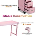 thumbnail image 4 of Byootique Nail Desk Mobile Station Rolling Makeup Manicure Table Nail Artist, 4 of 9