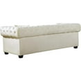 thumbnail image 3 of Maklaine Contemporary Tufted Velvet Loveseat in Cream, 3 of 6