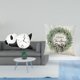 thumbnail image 2 of Moderno y bonito reloj de pared con diseño de panda y funda de cojín navideña para sala de estar, sofá, interior, coche, hogar, oficina, decoración, 2 of 8