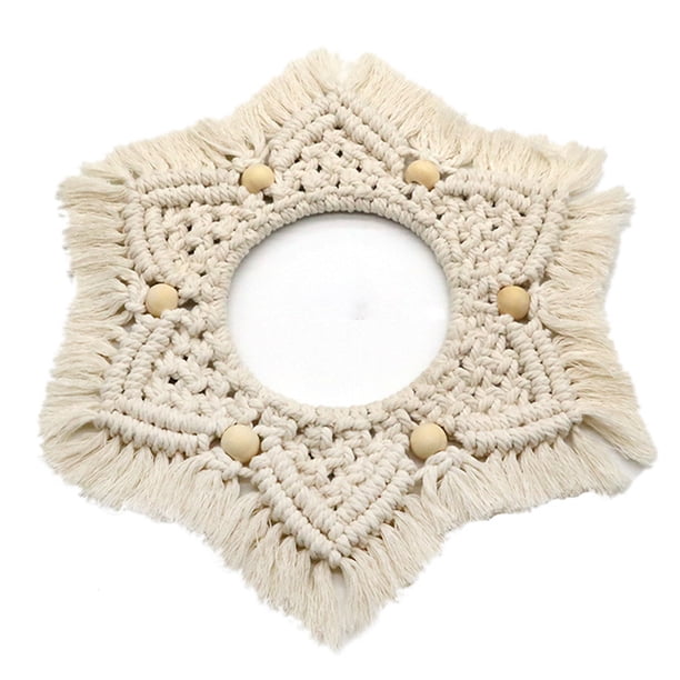 Tapiz colgante colgante de pared con cuerda, artesanía para el hogar, bohemio, bohemio, decoración nórdica del hogar, dormitorios, dormitorios, apartamentos Z150F Eigraketly HA009158-06