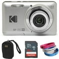 thumbnail image 2 of Refurbished Kodak FZ55-SL K PIXPRO FZ55 16MP Digital Camera Silver with 5X Optical Zoom 28mm Wide Angle 1080P Full HD Video 2.7" LCD Screen Bundle, 2 of 2