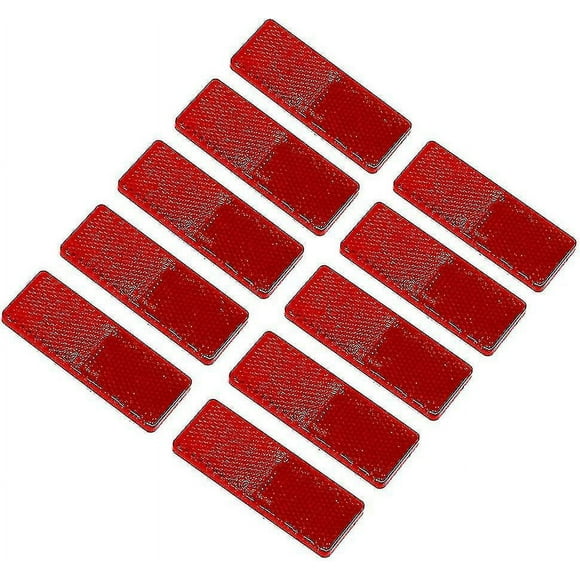Self Adhesive Reflectors Rectangular Stick-on Reflectors Safety, Reflectors Safety Reflective Post Reflectors, For Caravan/trailer/boat/motorcycle Fen