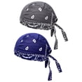 thumbnail image 1 of Gorro de pirata para ciclismo Macarena azul gris, gorro de bandana, que absorbe el sudor, cómodo, transpirable, de secado rápido, forro para casco para hombres, 1 of 5