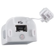 Motion Plus Adapter Replacement for Wii Motion Plus Adapter-Sensor Accelerator and Nintendo Remote Controller Compatible (White 2 Pieces/Set)