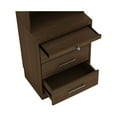 thumbnail image 3 of RoomAndLoft Brentwood Queen 1-Pier Solid Wood Murphy Bed with Side Desk in Brown, 3 of 5