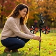 thumbnail image 6 of Halloween Ghost Riding Bicycle Metal Garden Stakes,Fixed Wheel Pumpkin Windmill Ornament for Garden Patio Lawn Autumn Holiday Outdoor Decor, 6 of 6