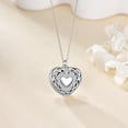 thumbnail image 2 of SISGEM Filigree Dog Paw Urn Locket Necklace 925 Sterling Silver Print Pet Urn Necklace for Ashes Engraved Personalized Cremation Jewelry Pictures Keepsake Memorial Gifts for Women Men, 2 of 10