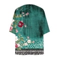 thumbnail image 5 of Vmvidoty Women Beach Cover Up Lightweight Floral Shrugs Summer Long Sleeve Open Front Cardigan Multicolor 2XL, 5 of 5