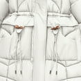thumbnail image 5 of Rutainlusire Womens Casual Fashion Warm Puffer Jackets Fall Winter Women's Casual Winter Mid-length Slim Horn Button Long-sleeved Waisted Jacket, 5 of 5