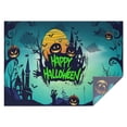 thumbnail image 1 of Happy Halloween Tablecloth Wrinkle Resistant Washable Tablecolths Table Covers Horror Pumpkin Ghost Rectangle Table Cover for Halloween Party Decoration, 1 of 5