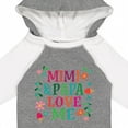 thumbnail image 4 of Inktastic Mimi and Papa Love Me Girls Long Sleeve Baby Bodysuit, 4 of 5