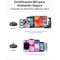 thumbnail image 5 of MAONO Micrófono Inalámbrico para iPhone, Android, tableta, PC con Caelación de Ruido, Filtro de Voz IA, 30 h de Uso con tuche de Carga, Cotor USB-C/Lightning para vlogs y TikTok, WAVE T1(Combo), 5 of 5