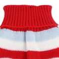 thumbnail image 3 of Yajisi 20in Red Stripe Pet Sweater – Soft Wool, Skin‑Friendly, Warm for Large Breeds (Labrador, Golden, Alaskan), 3 of 7
