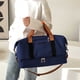 thumbnail image 3 of Bolsa de viaje azul de gran capacidad: compartimento para zapatos, separación seca y húmeda, plegable, organizador de gimnasio deportivo, 3 of 6