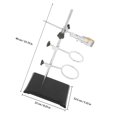 thumbnail image 2 of LOLIPPYY Rack De Vidrio Y Metal Para Laboratorio Con Soporte Firme Para Matraces Y De Precipitados, 2 of 8